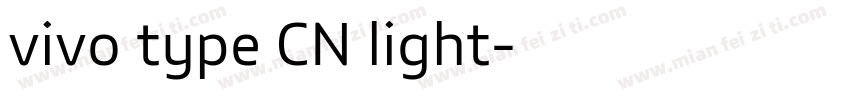 vivo type CN light字体转换
